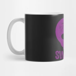 SWEEET! TOTALLY AWESOME SKULL AND TYPE GRAPHIC MOTIF Mug